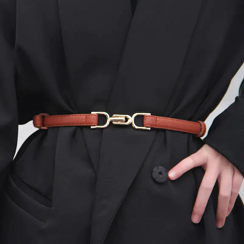 Ceinture élégante en cuir réglable