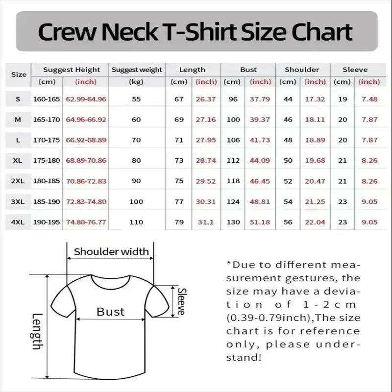 Men's Fashion T-Shirt with Letter Print