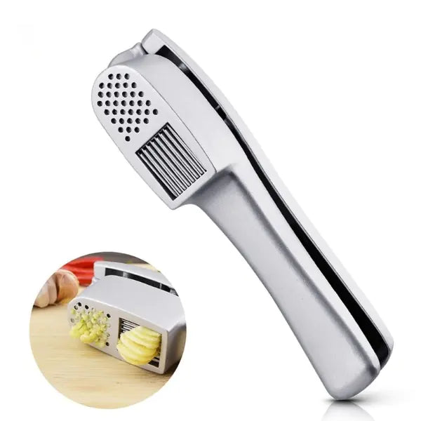 Presse-ail double fonction, hachoir et trancheur - Gadget de cuisine