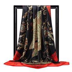 Écharpe en soie élégante pour femme - Luxueuse et polyvalente