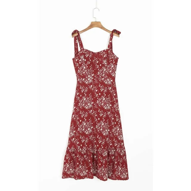 Chic Vintage Floral Maxi Dress - Perfect for All Occasions