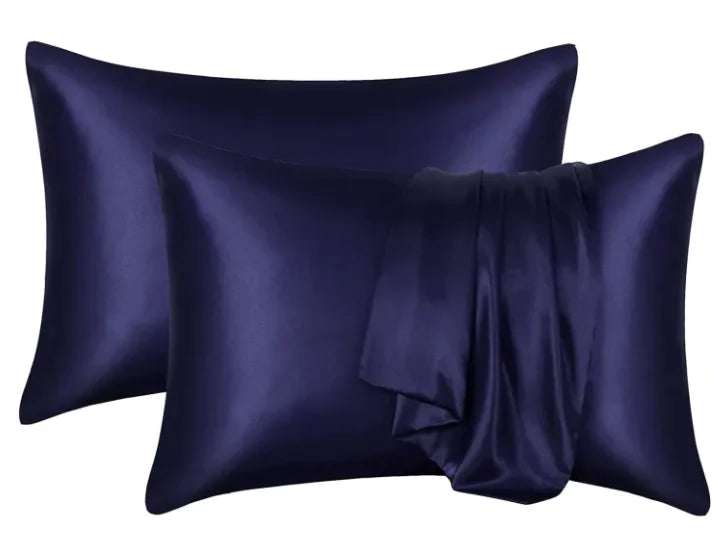 Lot de 2 taies d'oreiller de luxe en soie