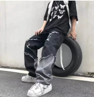 Chic Wide Zipper Jeans for Everyday Comfort & Style