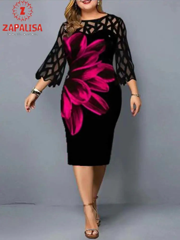 Robe chic grande taille – Capturez la grâce et l'équilibre