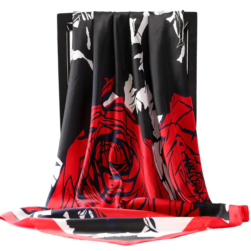Écharpe en soie élégante pour femme - Luxueuse et polyvalente