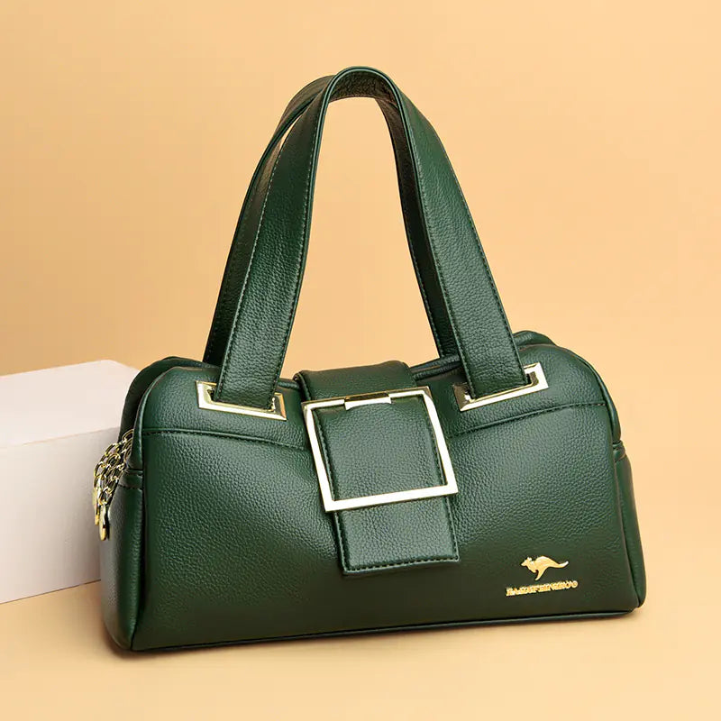 Multi-Compartment Crossbody Tote Bag