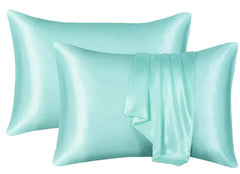Lot de 2 taies d'oreiller de luxe en soie
