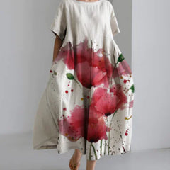 Robe décontractée élégante en coton pour femme