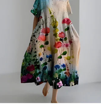 Robe décontractée élégante en coton pour femme