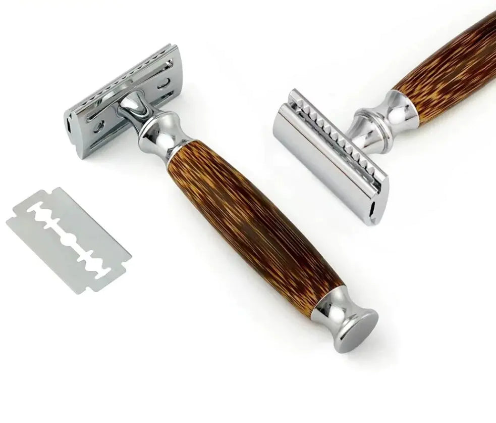 Eco-Friendly Bamboo Safety Razor - Classic Vintage Shaving
