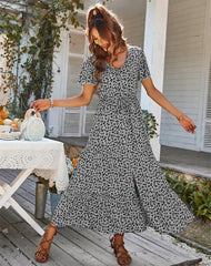 Chic V-Neck Lace-Up Cardigan Dress - Comfort & Style