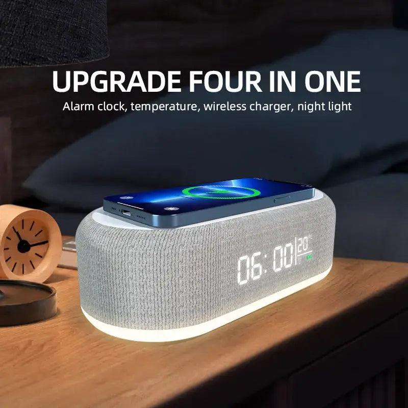 Réveil sans fil élégant avec écran LED