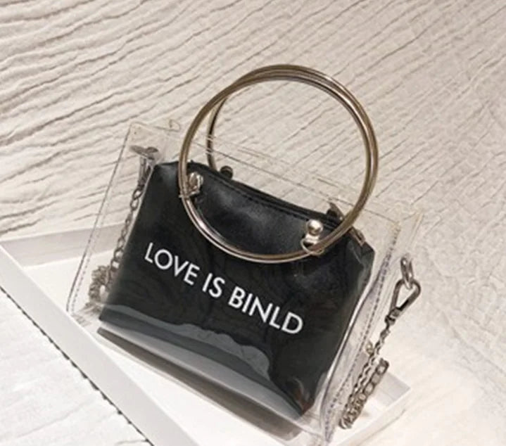 Chic Transparent Mini Jelly Chain Crossbody Bag