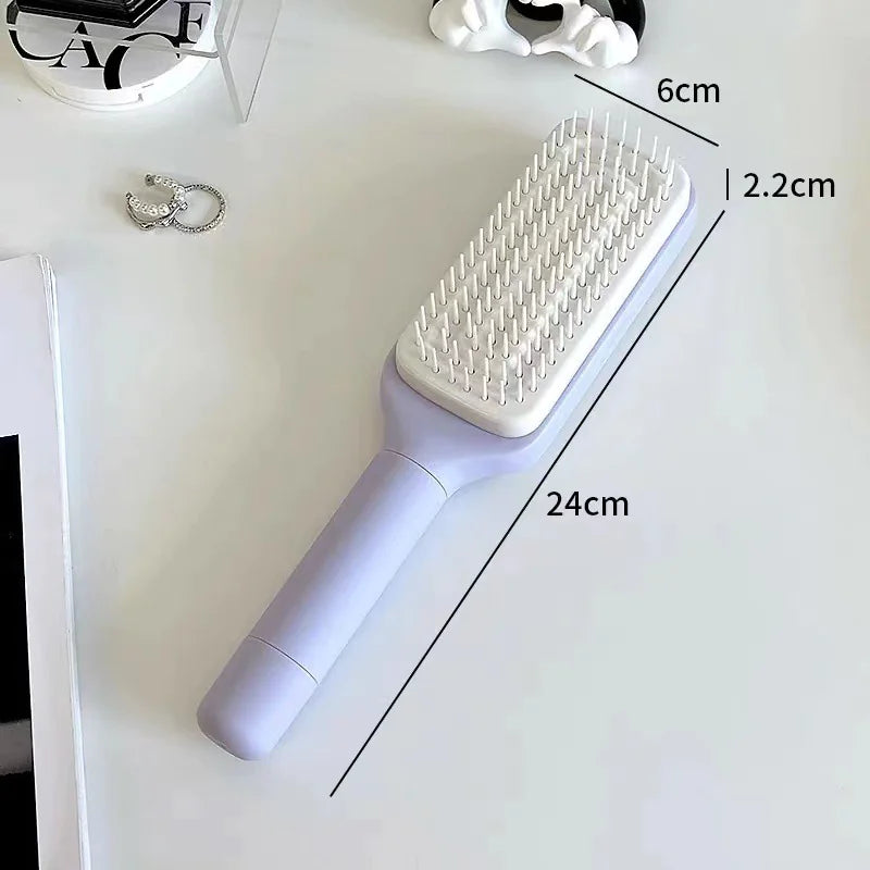 Smart Clean 4-in-1 Self-Cleaning Hair Brush