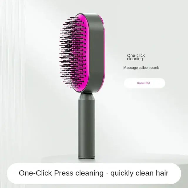 Self-Cleaning Anti-Static Hair Brush