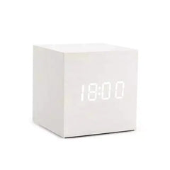 Voice-Controlled LED Wooden Alarm Clock