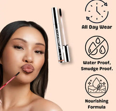 Duo crayon à lèvres marron foncé longue tenue et gloss repulpant