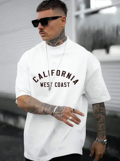 Men's Fashion T-Shirt with Letter Print