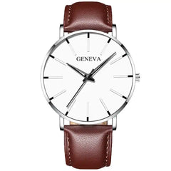 Montre élégante et minimaliste en acier inoxydable