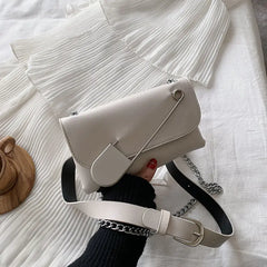 Chic Women's Crossbody Bag with Adjustable Chain Strap