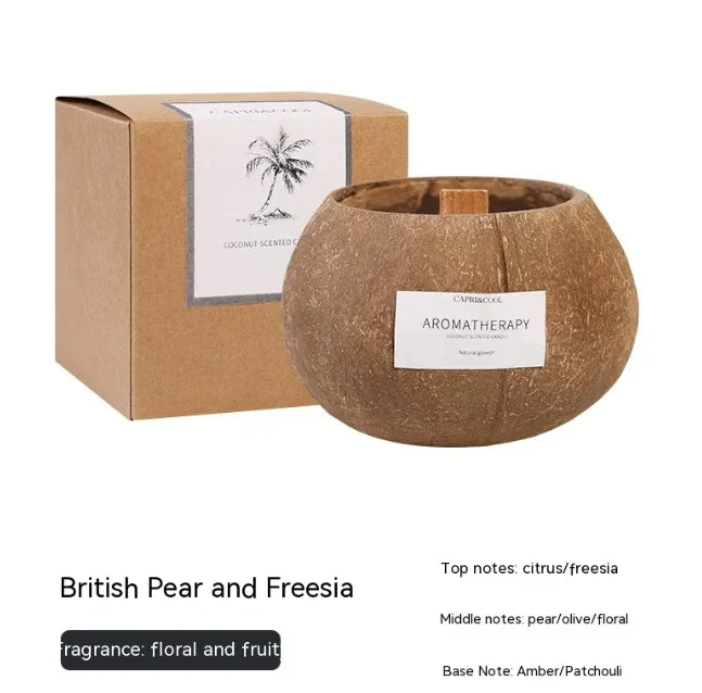Luxurious Coconut Scented Candle in Gift Box