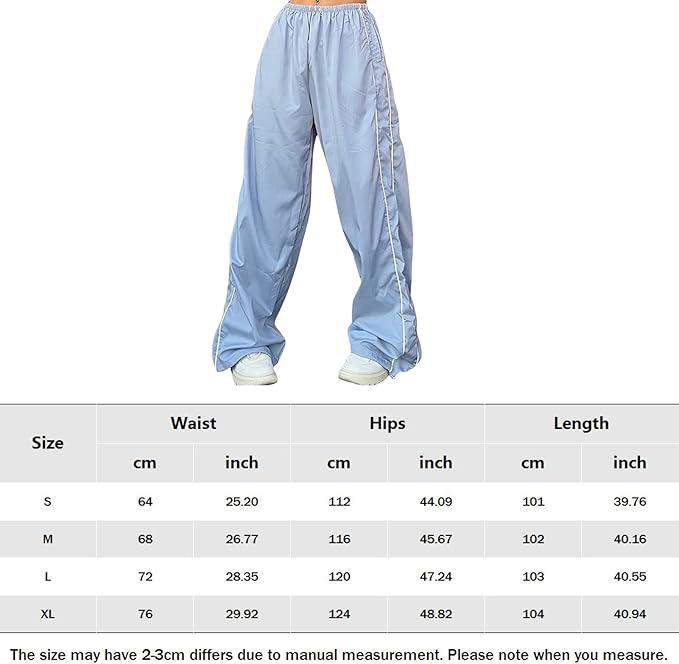 Low-Rise Baggy Cargo Pants with Elastic Drawstring