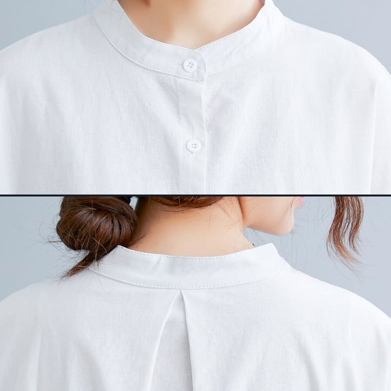Robe chemise d'été en coton léger, idéale par temps chaud