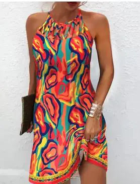 Robe bohème chic sans manches ajourée - Plusieurs couleurs