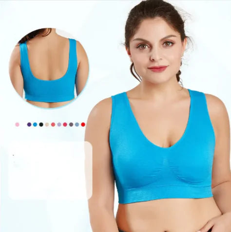 Plus Size Seamless Push-Up Bralette - Comfort & Style