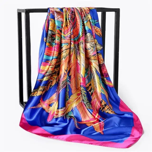 Écharpe en soie élégante pour femme - Luxueuse et polyvalente