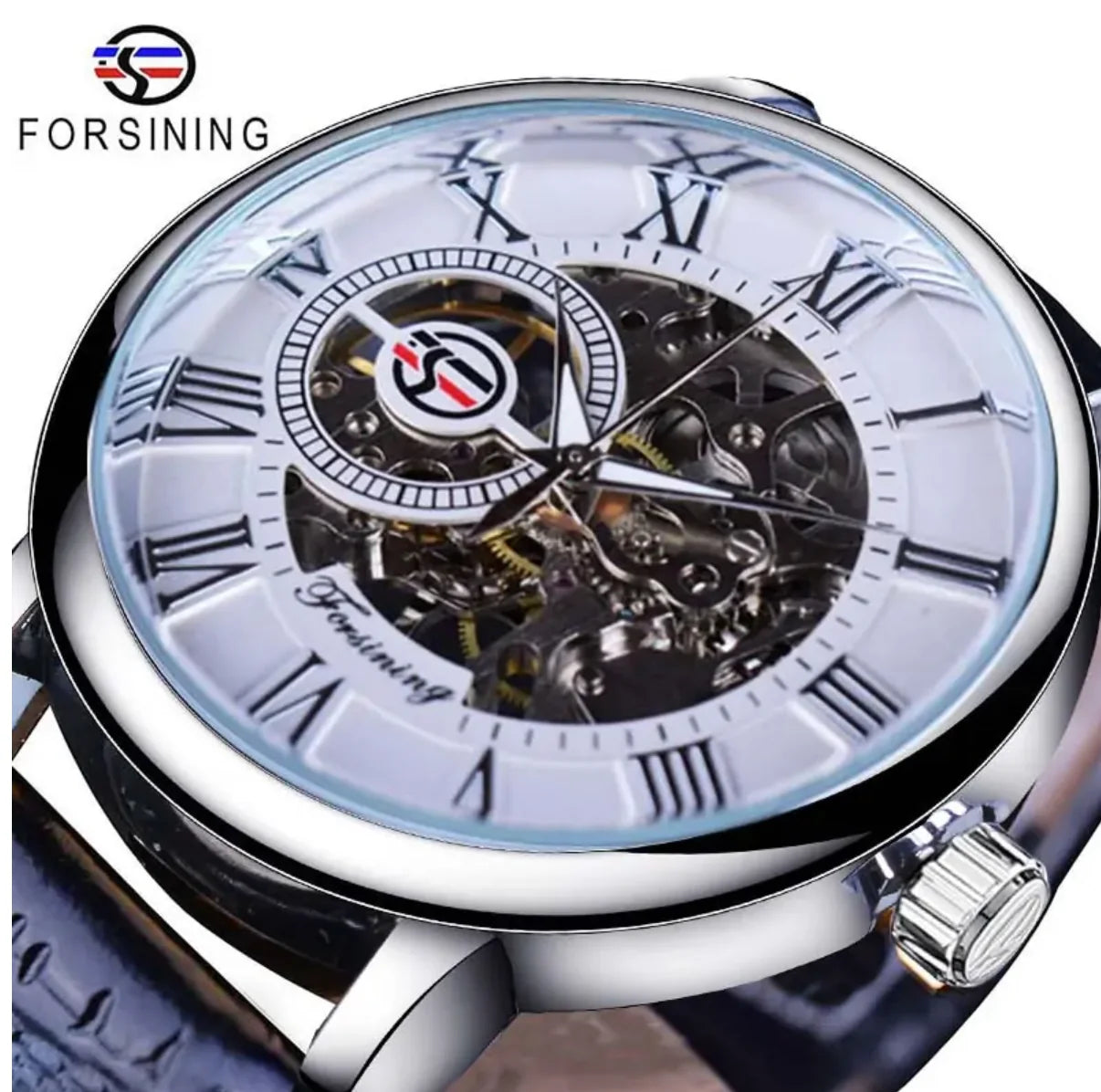 Montre de luxe à cadran squelette pour homme