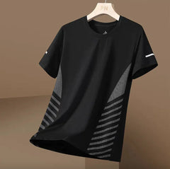Men's Ice Silk Quick-Dry T-Shirt: Breathable & Lightweight