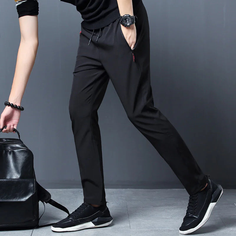 Breathable Ice Silk Sports Trousers for Summer Comfort