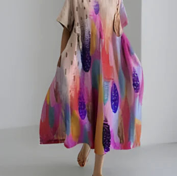 Robe décontractée élégante en coton pour femme