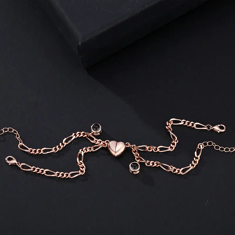 100-Language 'I Love You' Projection Couple Bracelets