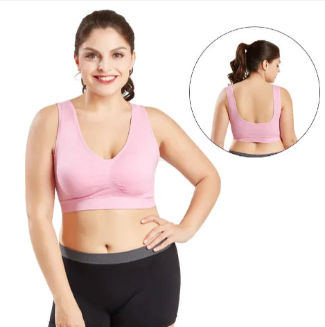Plus Size Seamless Push-Up Bralette - Comfort & Style