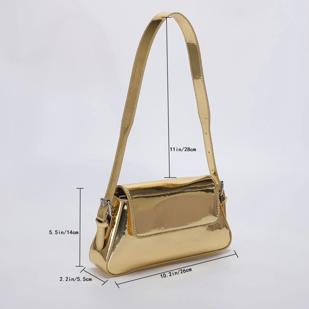 Elegant Flip Messenger Bag for Women - Chic Underarm Shoulder Style