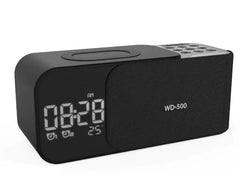 Multifunctional LED Alarm Clock with Wireless Charging & Bluetooth