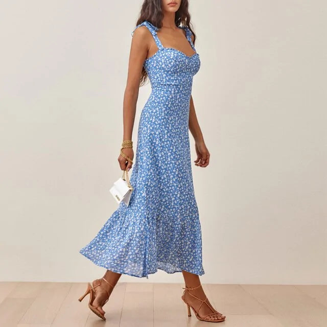 Chic Vintage Floral Maxi Dress - Perfect for All Occasions