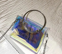 Chic Transparent Mini Jelly Chain Crossbody Bag
