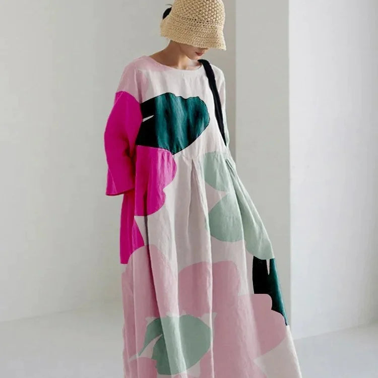 Robe décontractée élégante en coton pour femme