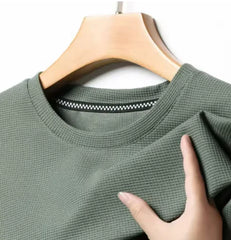Solid Color Men's Polyester Tee - Summer Comfort