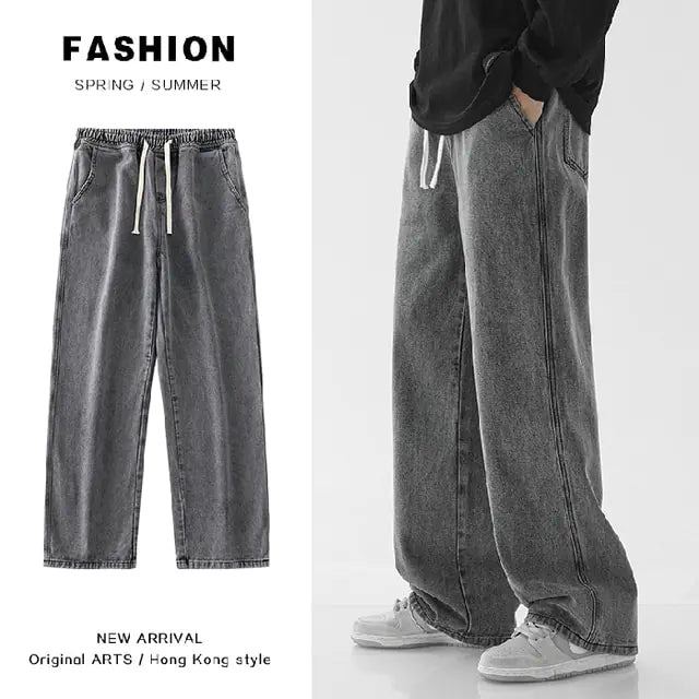 Oversized Wide Leg Jeans - Comfort & Style Fusion