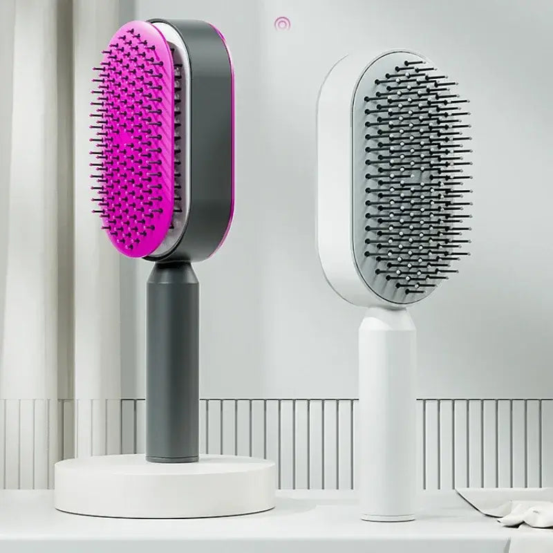 Self-Cleaning Anti-Static Hair Brush