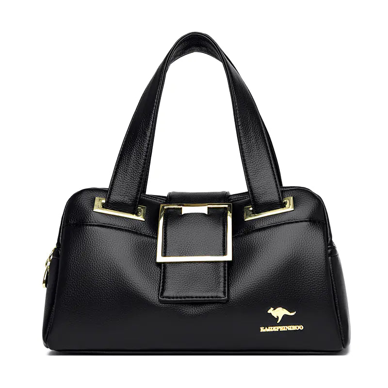 Multi-Compartment Crossbody Tote Bag