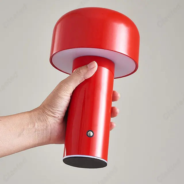 Chic Cordless Mushroom Desk Lamp - Rechargeable Italian Design