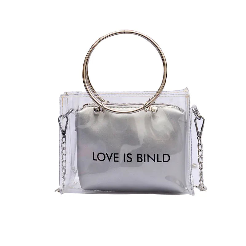 Chic Transparent Mini Jelly Chain Crossbody Bag