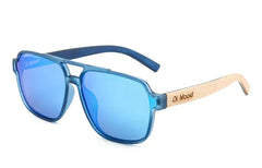 Lunettes de soleil polarisées vintage en bois respectueuses de l'environnement – ​​Protection UV400