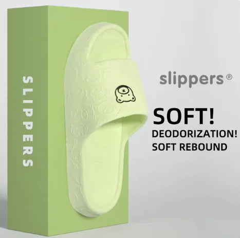 Chaussons antidérapants en caoutchouc motif ours de dessin animé pour femmes et hommes