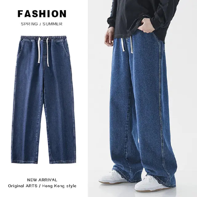 Oversized Wide Leg Jeans - Comfort & Style Fusion